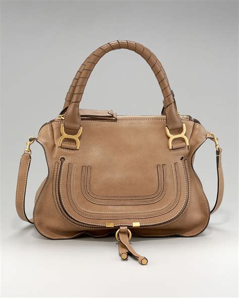 chloe marcie medium nut|chloe marcie medium satchel bag.